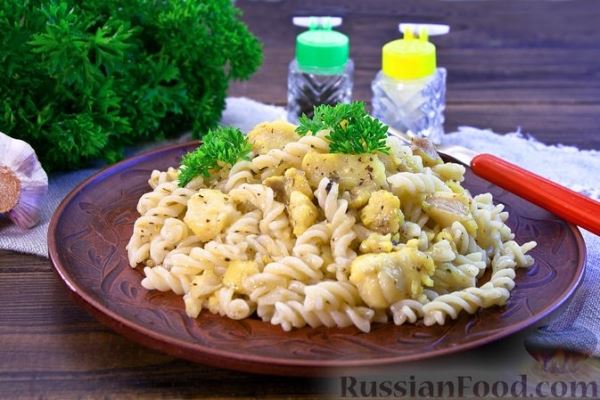 Макароны с рыбой