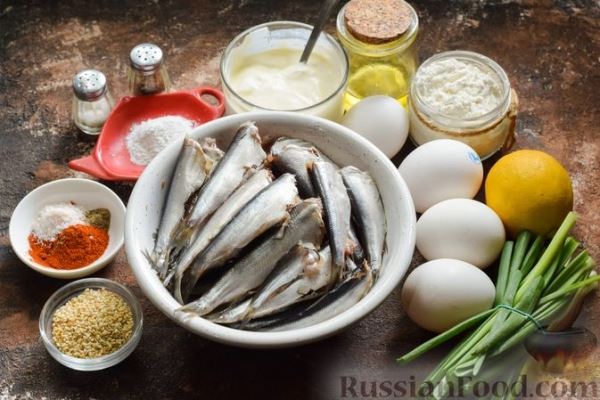 Заливной пирог с тюлькой и зеленью