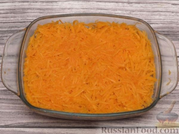 Запеканка из тыквы с фаршем и сыром